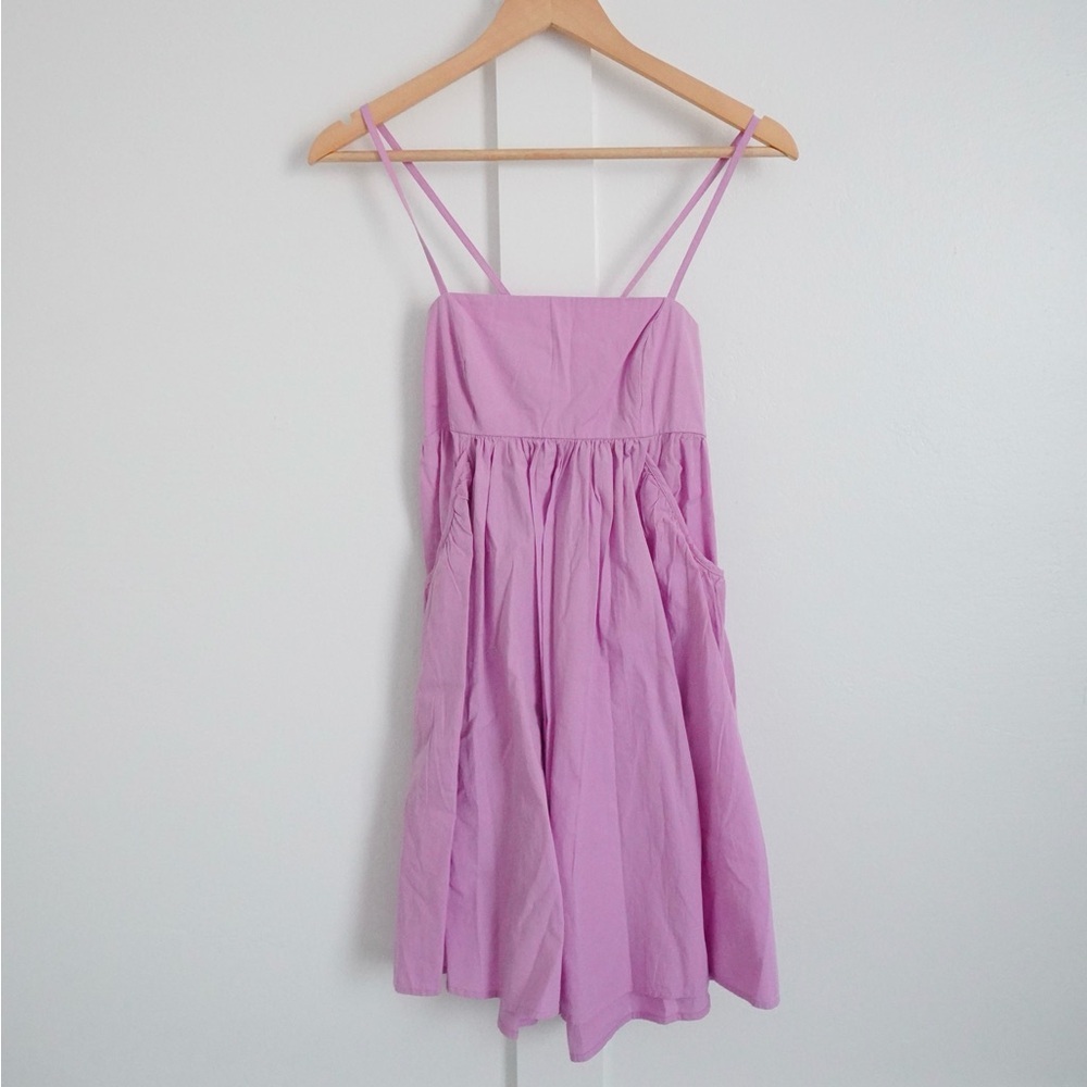 Urban Outfitters Pink Tie Back Mini Dress